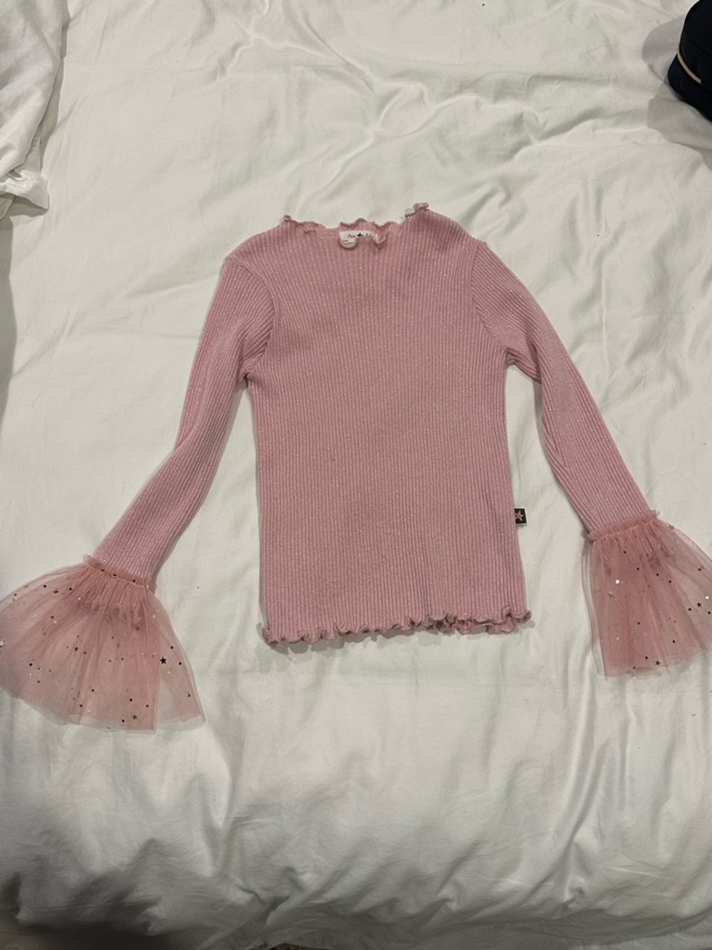Girls Petite Hailey Bell Sleeve Top